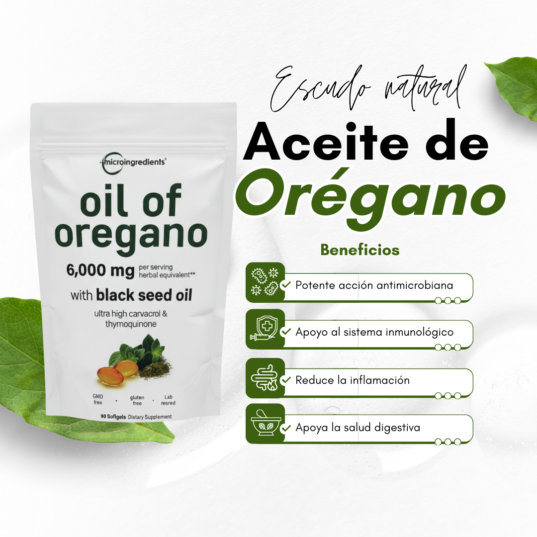 Aceite de orégano + Envio Gratis
